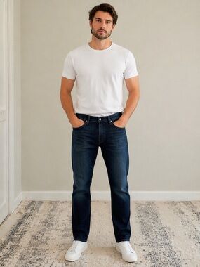 AG Men's Everett Blue Slim Straight Fit Jeans